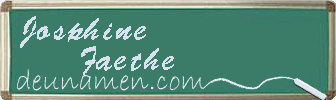 Josphine Faethe Visitenkarte